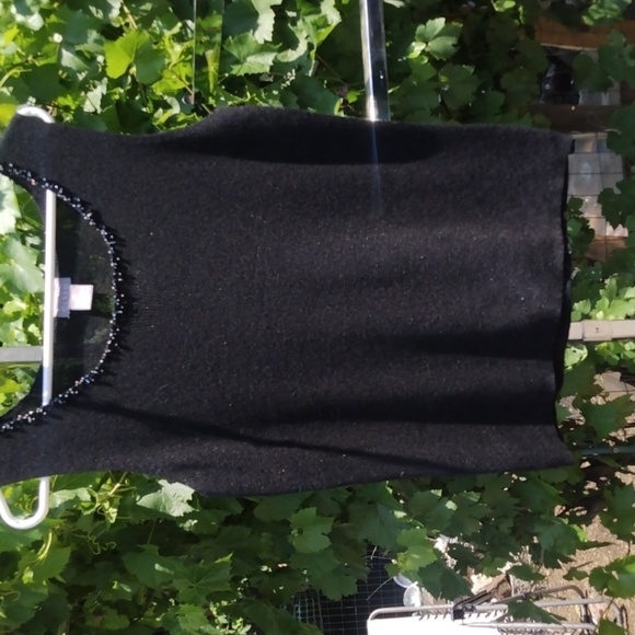 Secret Olsen black sleeveless sweater top M - Picture 1 of 4